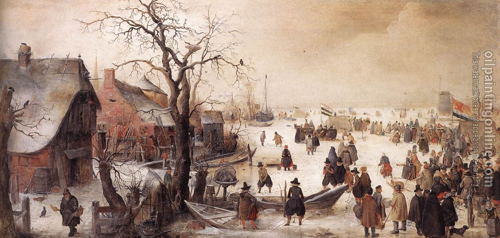 Avercamp, Hendrick - Winter Scene On A Canal